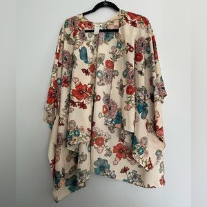 maurices spring floral kimono